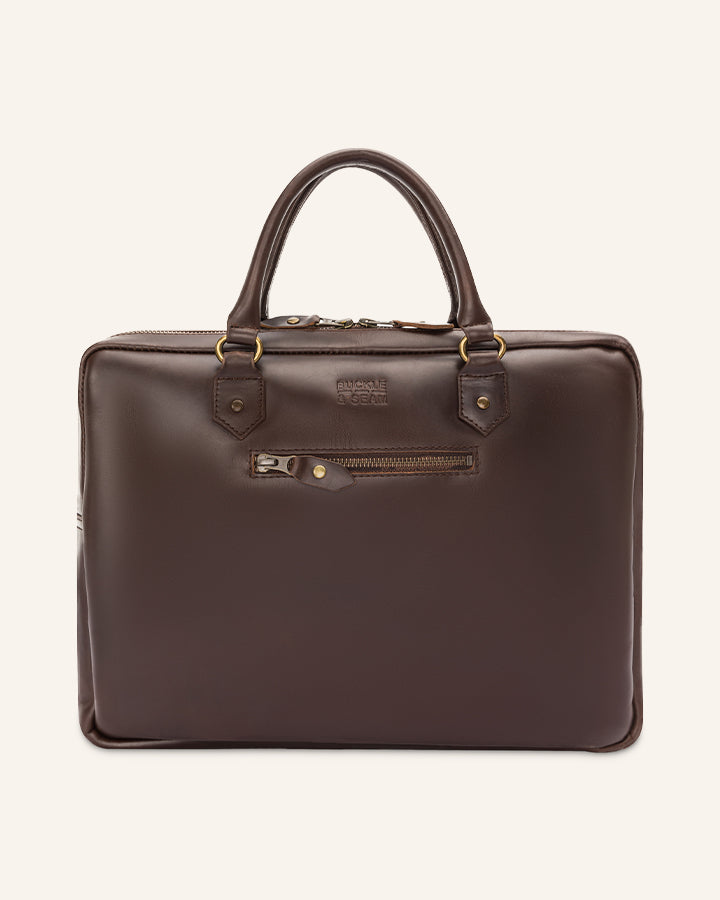 Leder Laptoptasche Cali – Buckle and Seam - Main Image