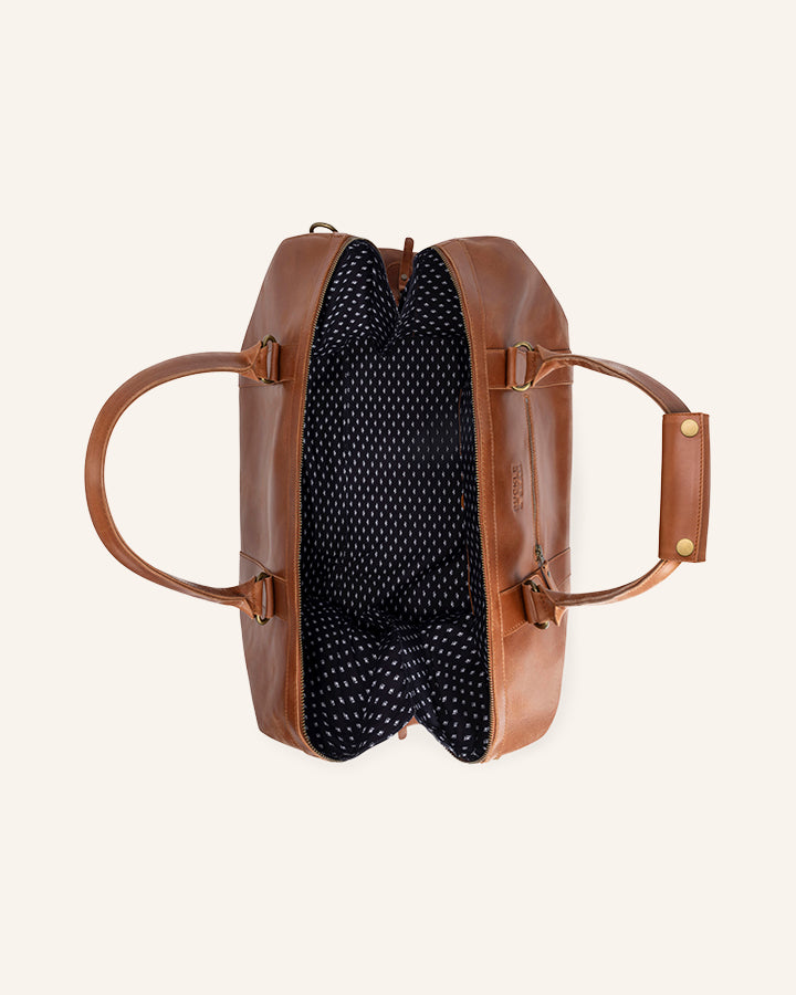 Leder Weekender Willow