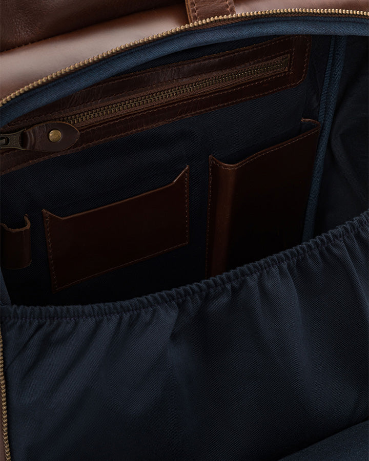 Leather Rolltop Backpack Norman - Character Sale