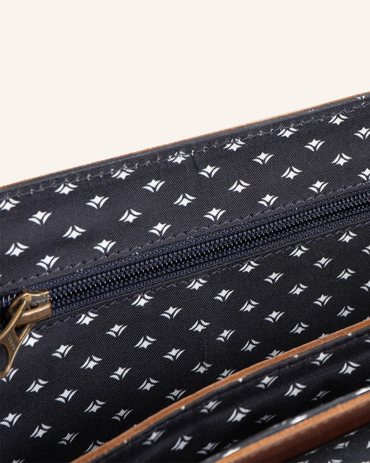 Leder Messenger Bag Times