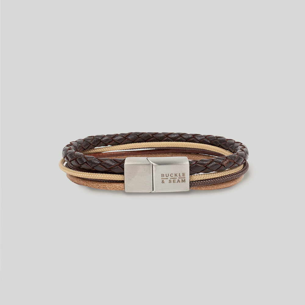 Leather Bracelet Manu brown