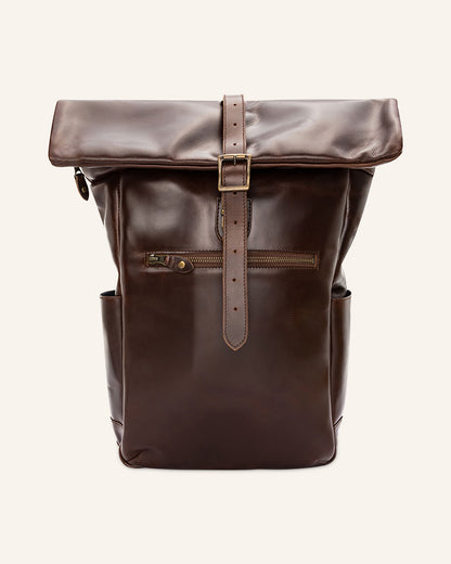 Leather Rolltop Backpack Norman -  Character Sale