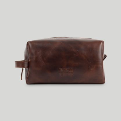Leather washbag Everest