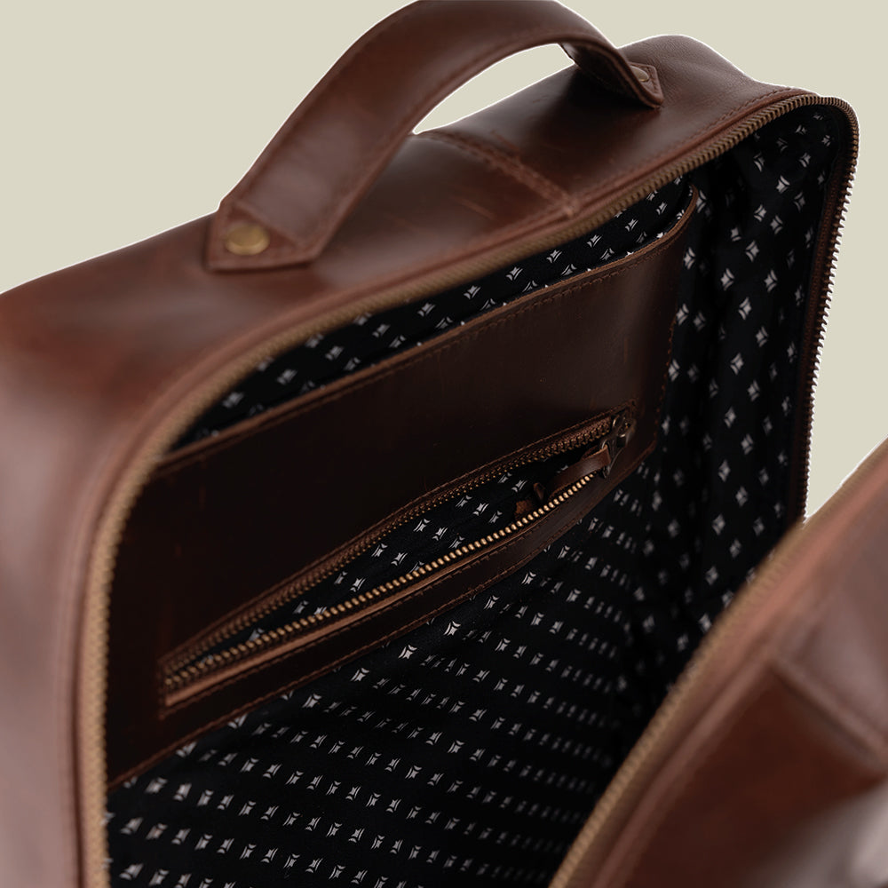 Leather Backback Mik