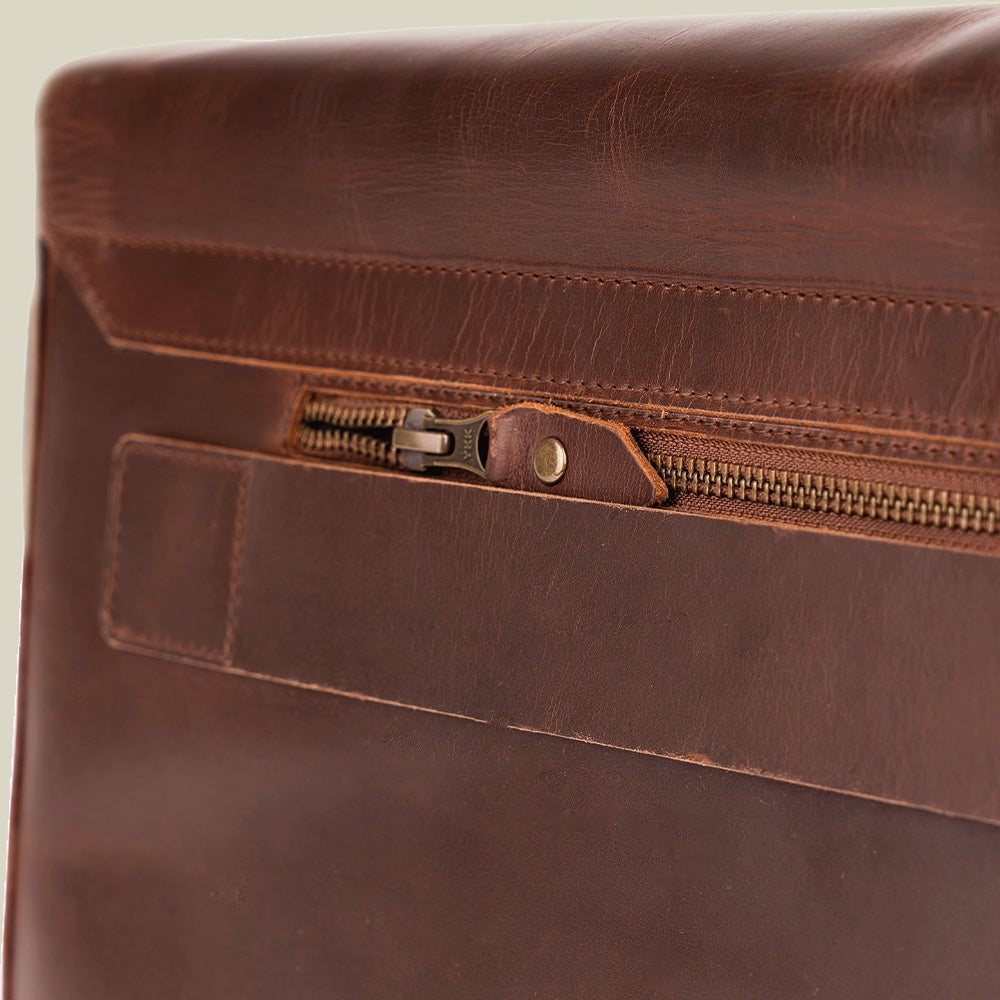 Leder Messenger Bag Times