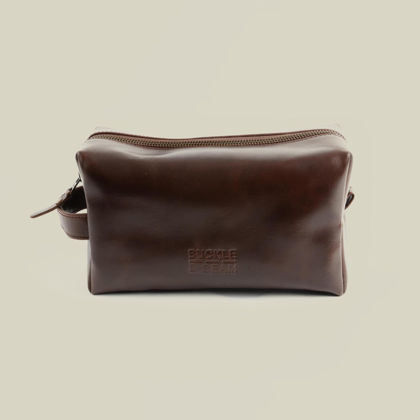Leather washbag Everest