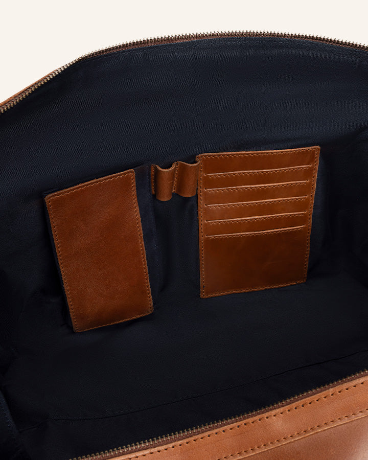 Leder Weekender Willow