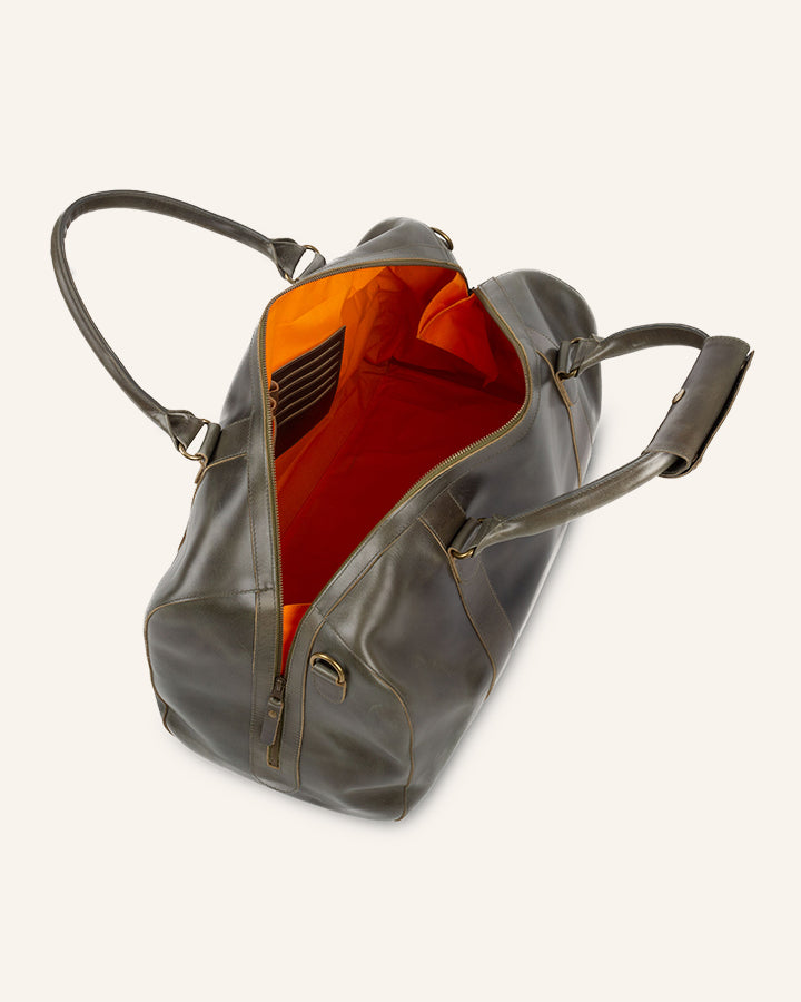 Leder Weekender Willow