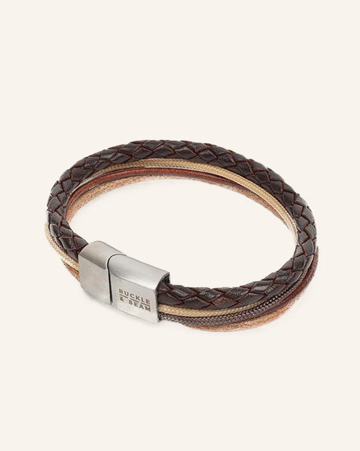 Leather Bracelet Manu brown