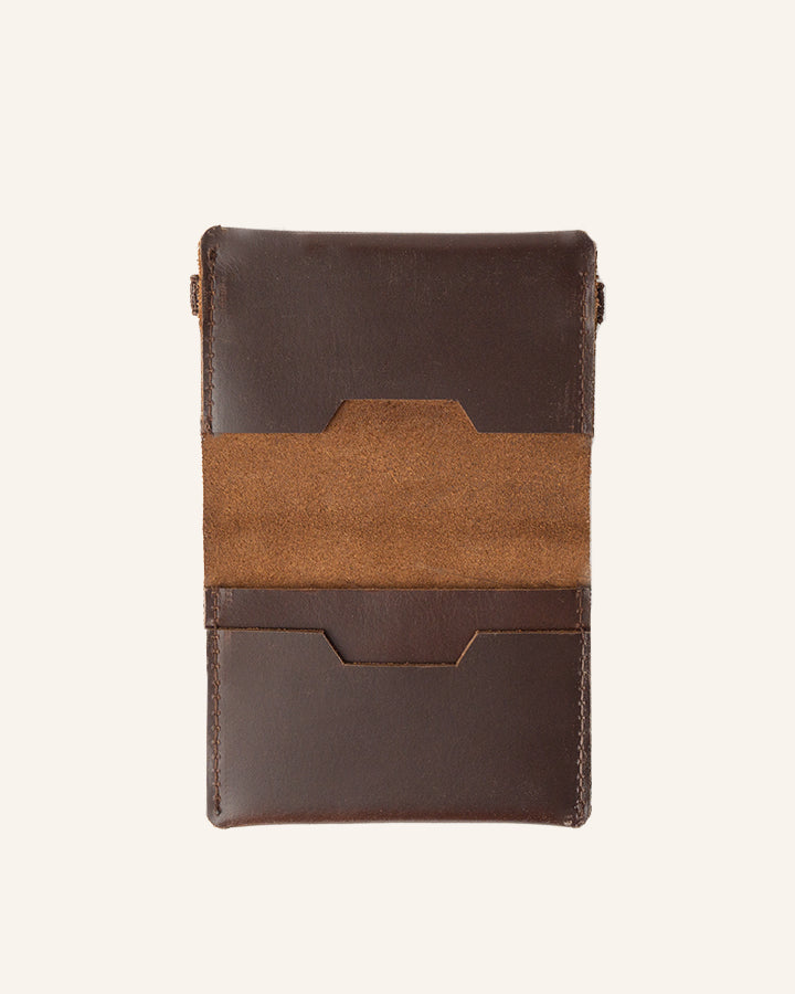 Leder Kartenetui Finley Braun