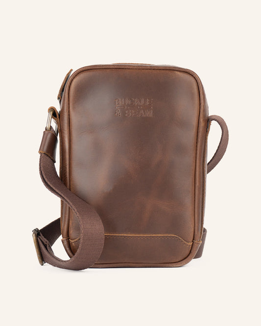 Leder Crossbody Bag Runner
