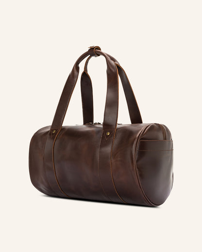 Leather Duffle Bag Chap – Buckle and Seam