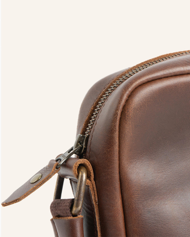 Leder Crossbody Bag Runner