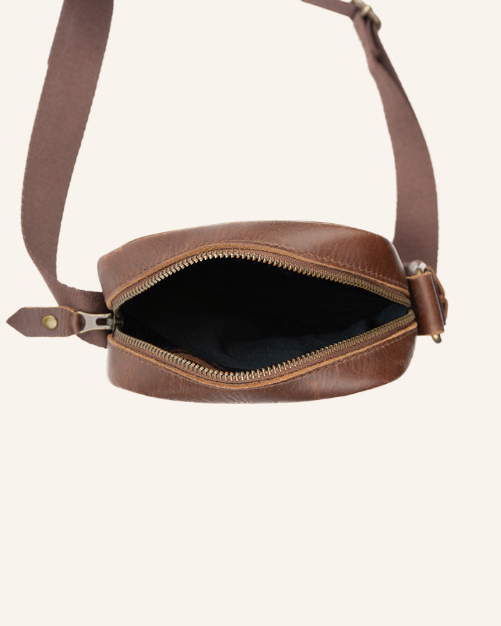 Leder Crossbody Bag Runner