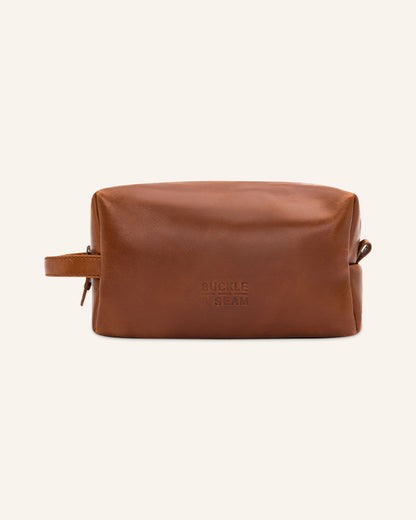 Leather washbag Everest