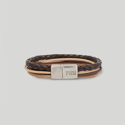 Leather Bracelet Manu brown