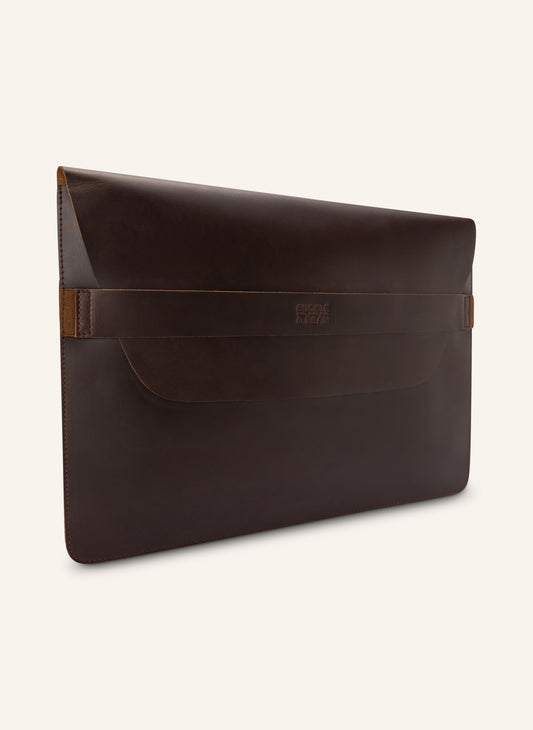 Leder Laptop Sleeve Terra