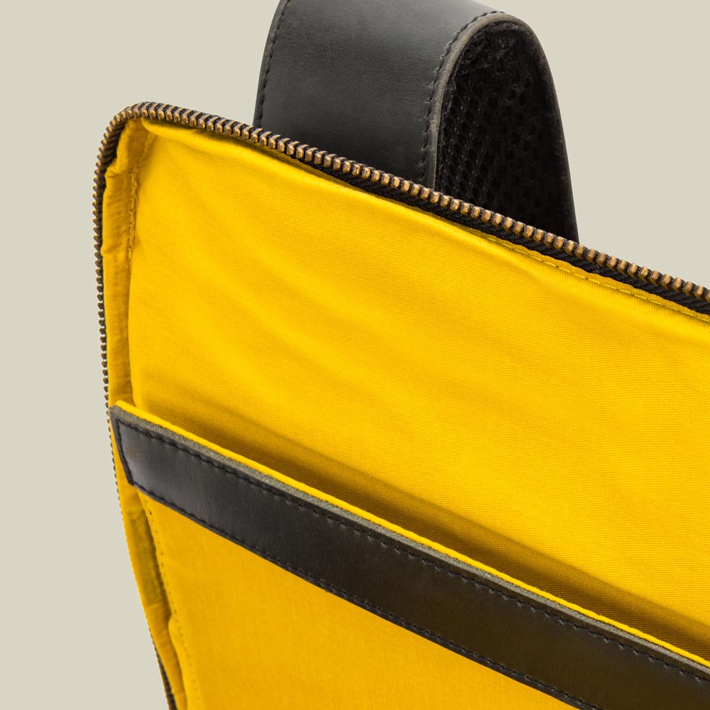 Backpack Leon Anthracite | Yellow