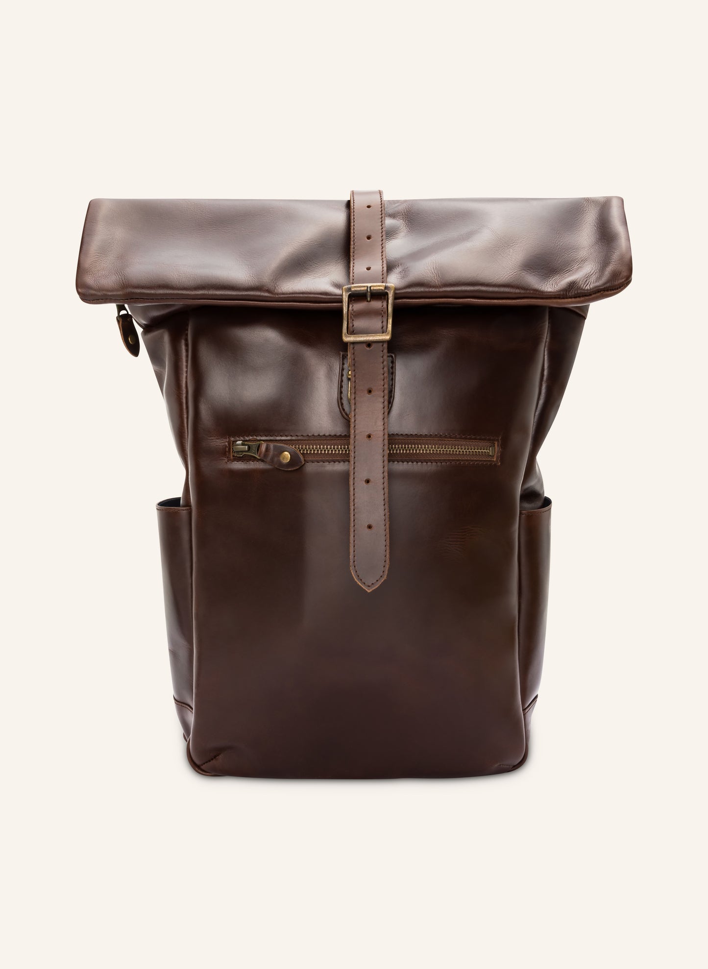 Leder Rolltop Rucksack Nomad