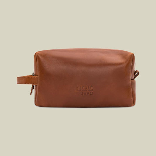 Leather washbag Everest